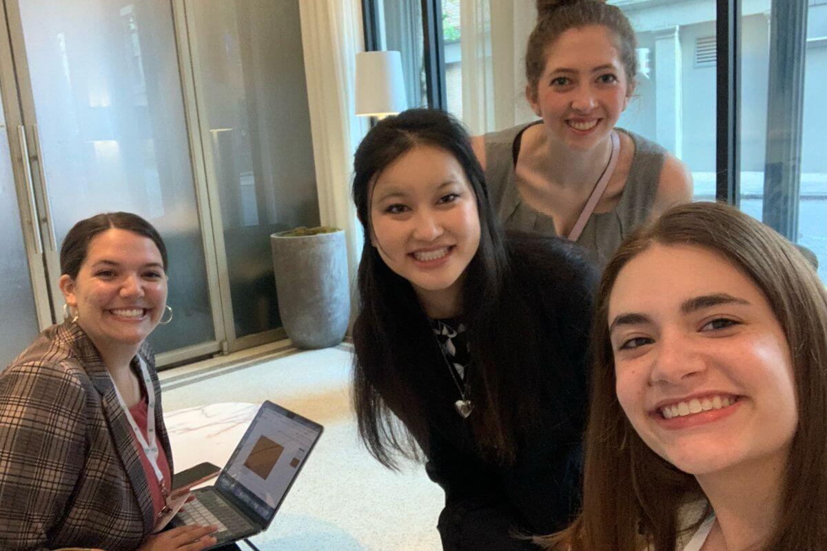 Photo of smiling students at the Southeastern Psychological Association's annual conference