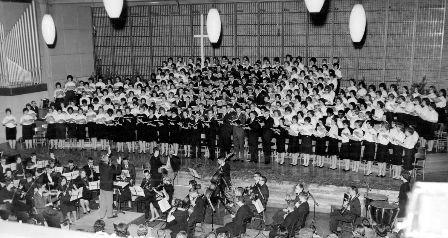 Photo of the 1960 "Messiah" performance