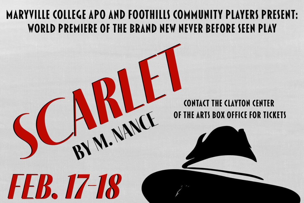 Poster of "Scarlet" MC theatre production