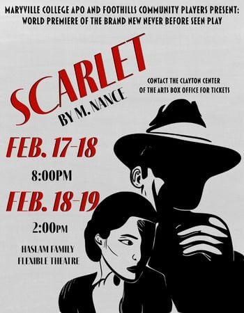 Thumbnail image of "Scarlet" poster by Maryville College Theatre
