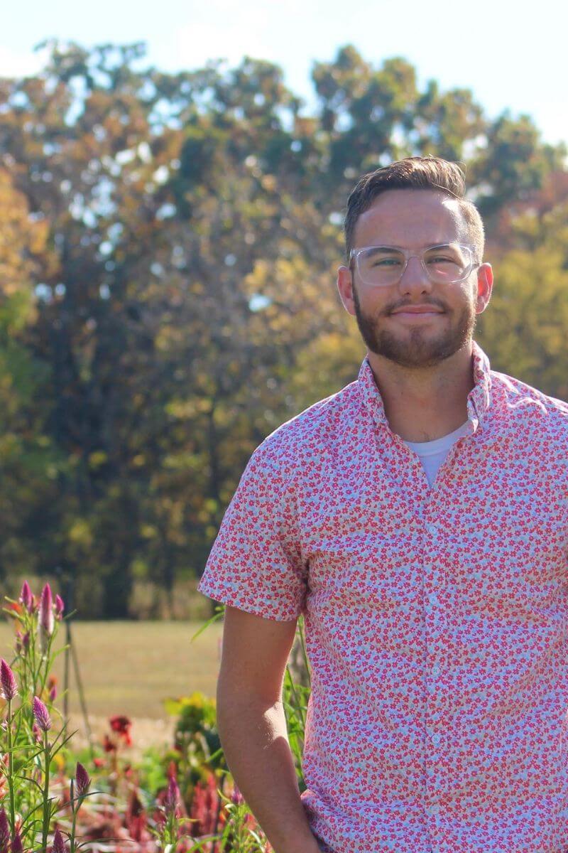 Photo of Kelton Bloxham standing in sunlight