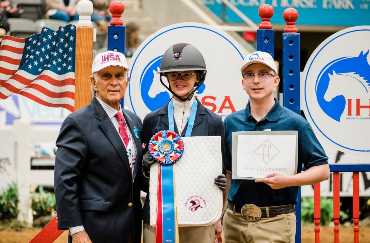 Maddie Cunningham and two members of the IHSA