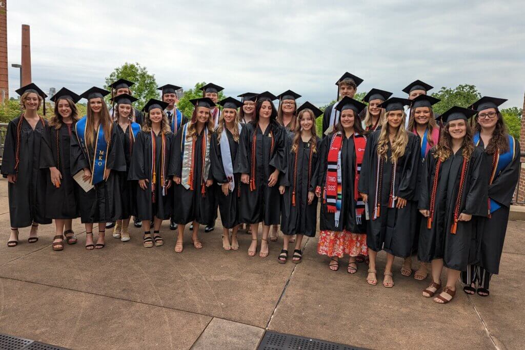 Group photo of the 2023 McGill Scholars graduates at Maryville College