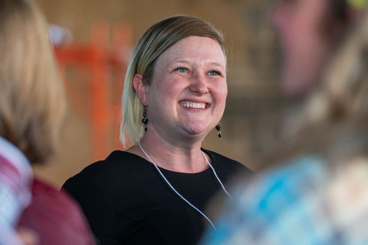 Photo of a smiling Sarah Yeaple