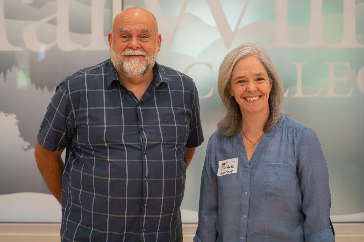 Photo of two Maryville College Staff Day honorees with 10 years of service to the College