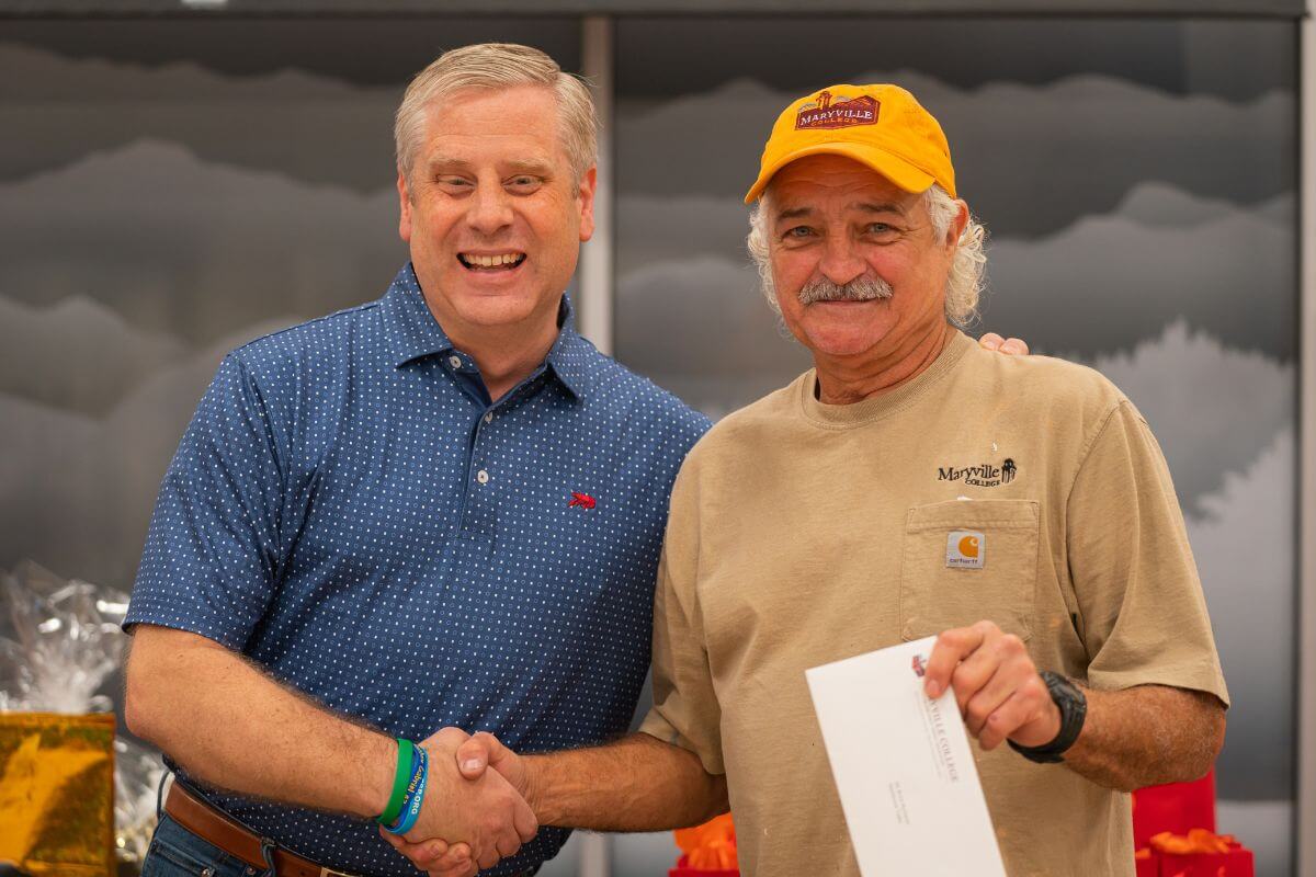 Photo of Dr. Bryan Coker with Bruce Buchanan