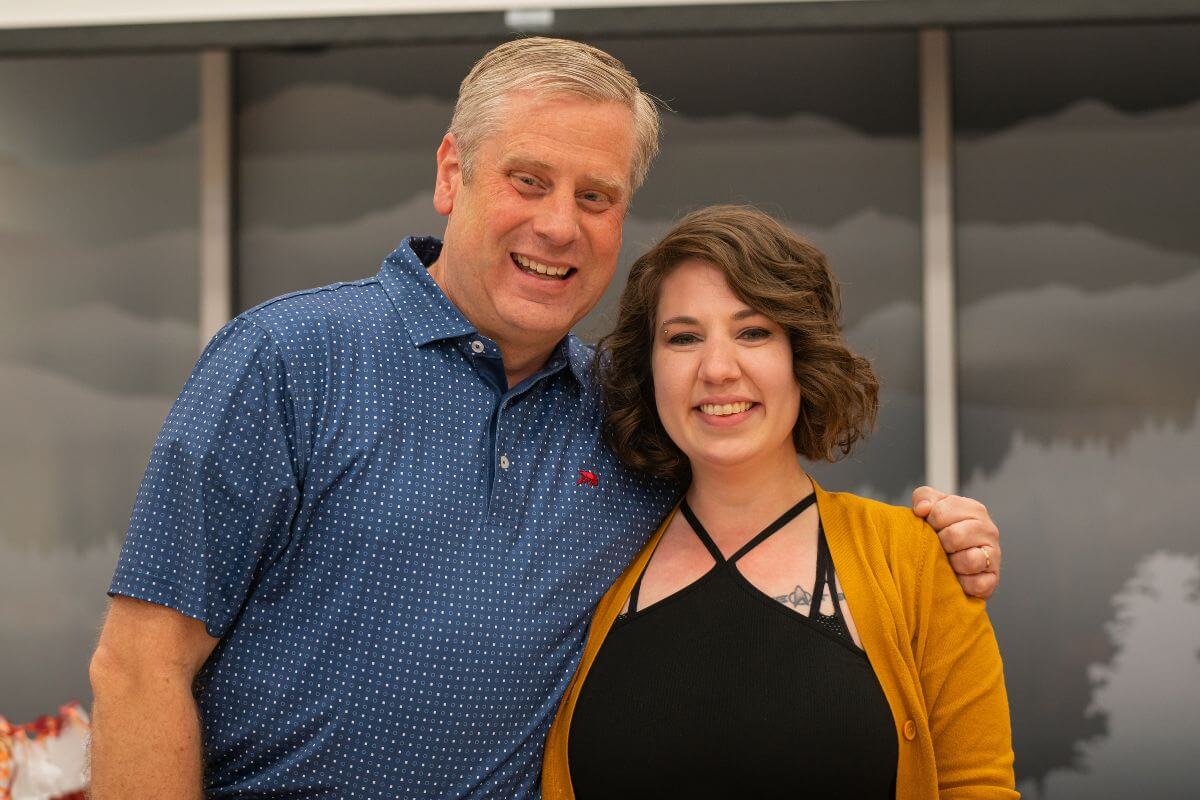 Photo of Dr. Bryan Coker with Rose Sampley