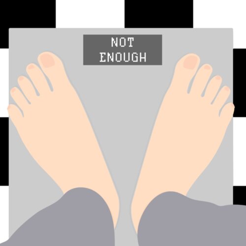 Photo of one of Sophie Turner's artwork for her senior show