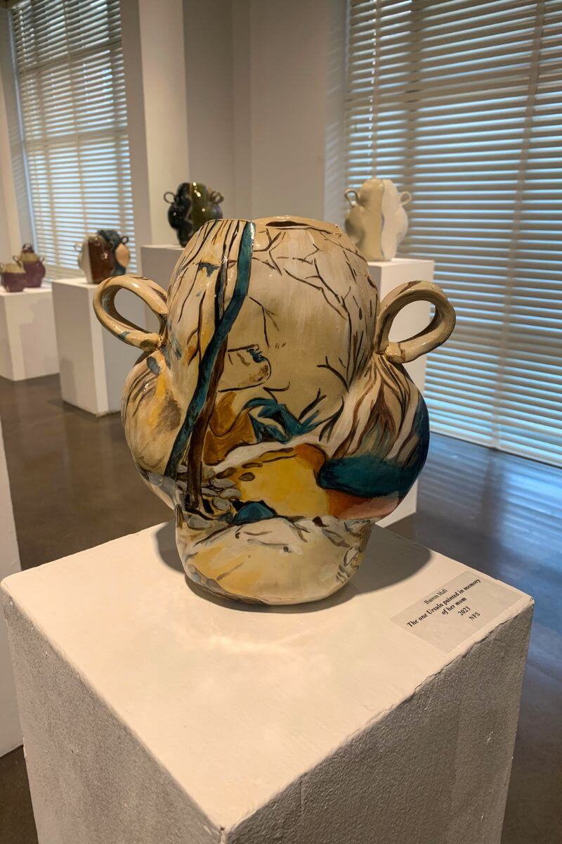A photo of a ceramics creation by Barron Hall