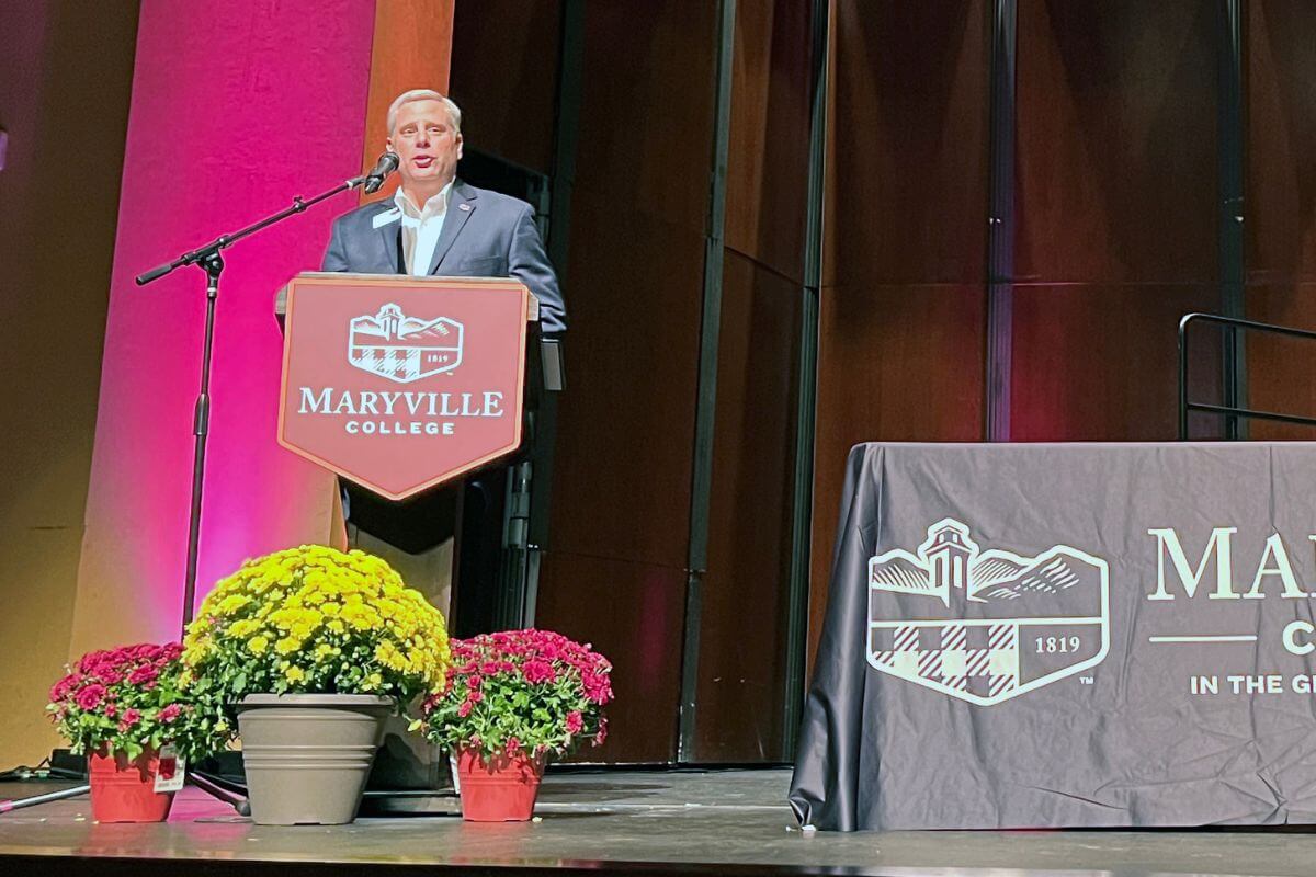 Photo of Dr. Bryan Coker speaking at Founder's Day 2022