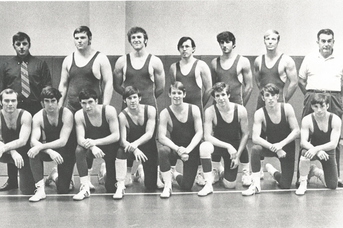 Photo of the 1979 Maryville College wrestling squad