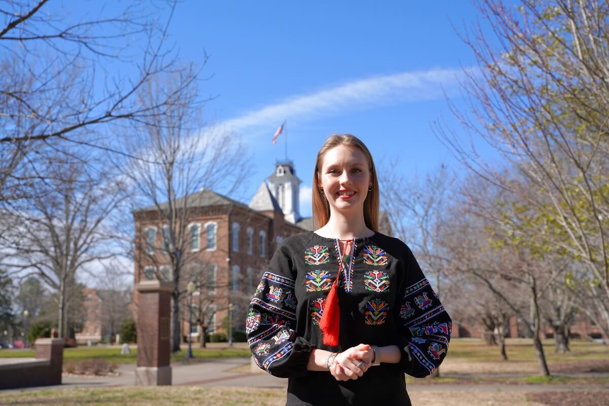 Photo of Mariia Yanbergs, an exchange student from Ukraine