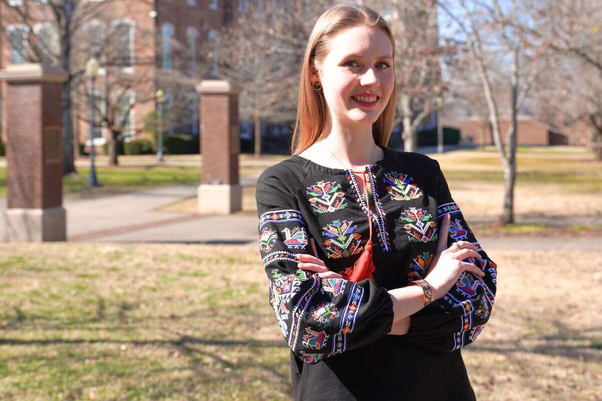 Photo of Mariia Yanbergs smiling at the camera