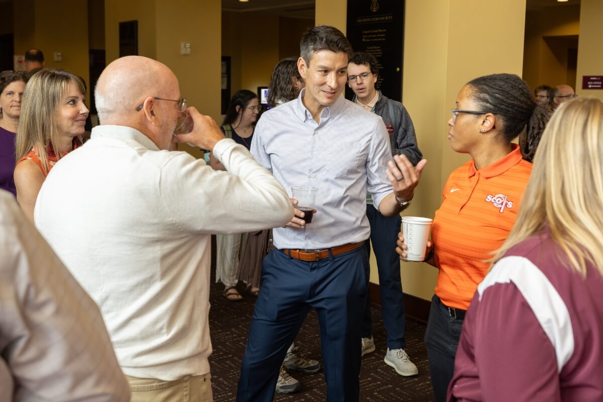 Photo of faculty and staff at the Faculty and Staff Fall Kick-Off at Maryville College