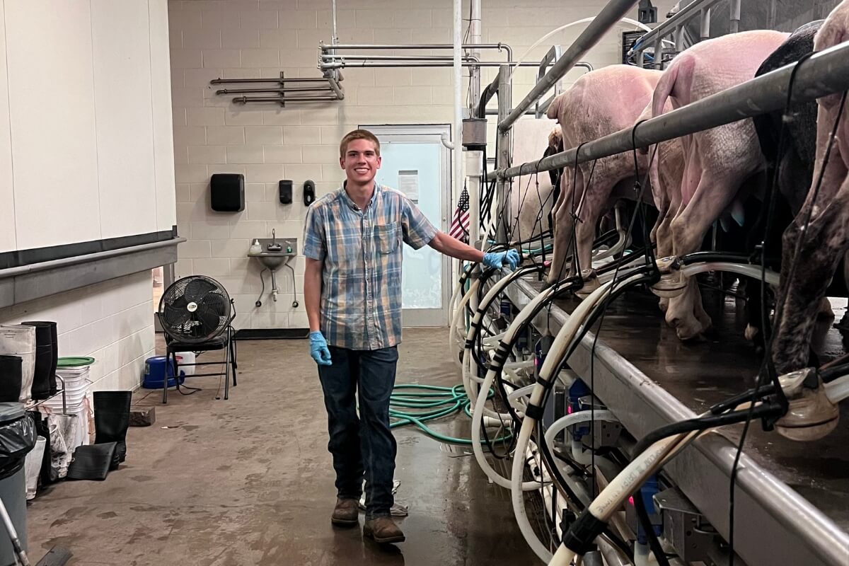 Photo of Will Leeper in a barn at Blackberry Farm