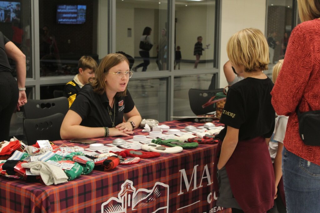 Photo of Catelee "Crow" Crow at a Maryville College sustainability event at Alcoa Elementary School.