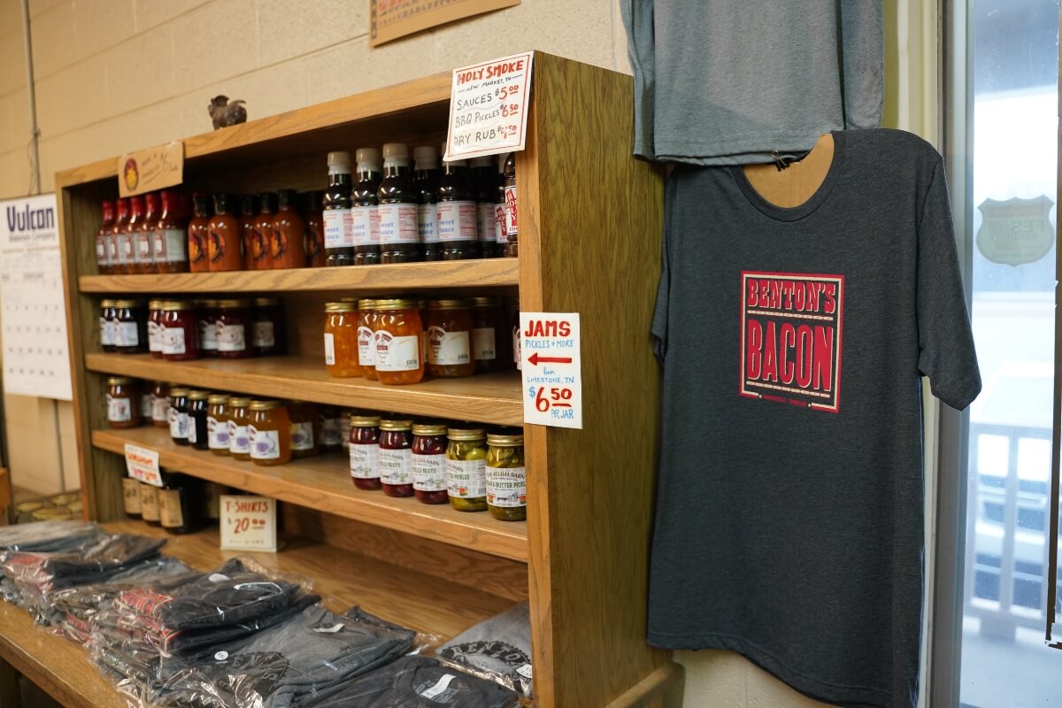 Photo of the interior of Benton's Smoky Mountain Country Hams.