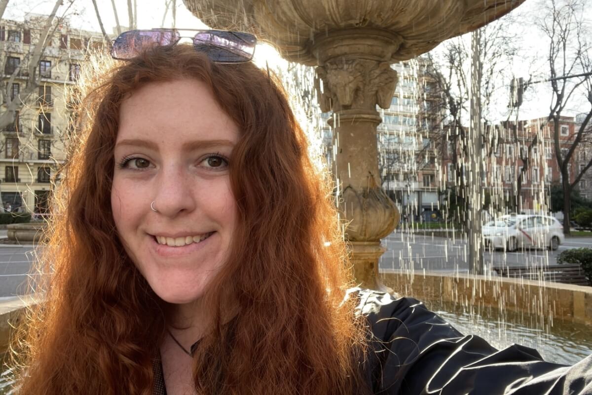 Photo of Maryville College student Qwin Fleckenstein, winner of a prestigious Gilman Scholarship.