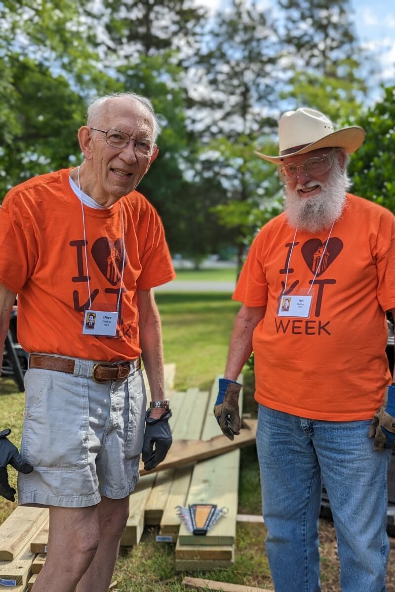 Photo of alumni Dave Conklin and Art Hafner at KT Days 2023.