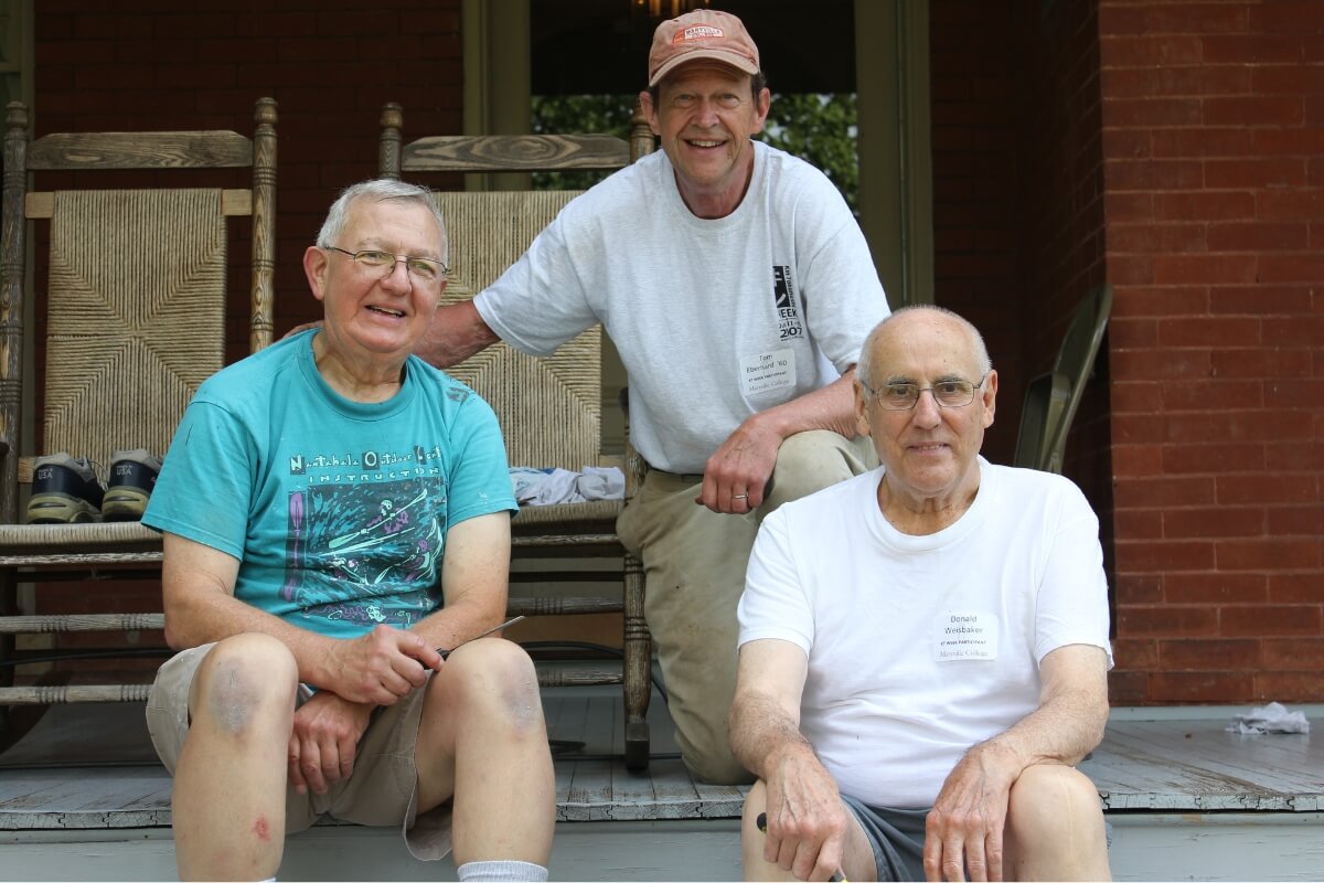 Photo of Maryville College alumni Dan Rineer, Tom Eberhard and Don Weisbaker at KT Days 2012.
