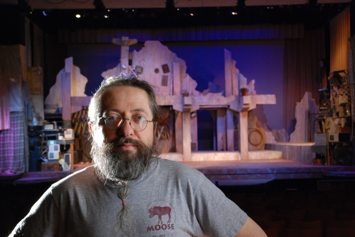 Photo of Dr. Carl Gombert staring intensely at the camera