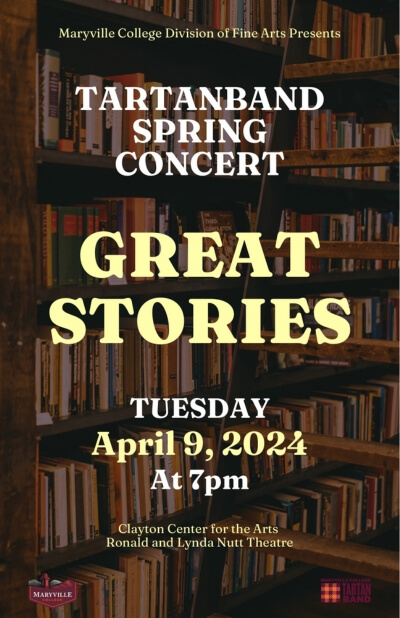 Tartanband poster for spring 2024 concert