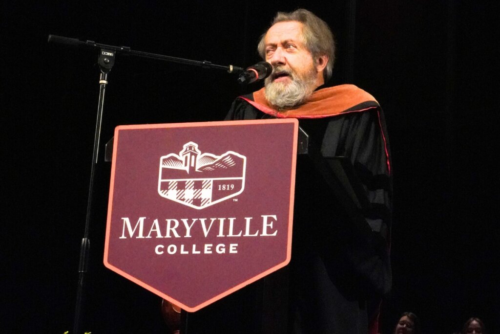 Dr. Carl Gombert delivers the 2024 Baccalaureate sermon