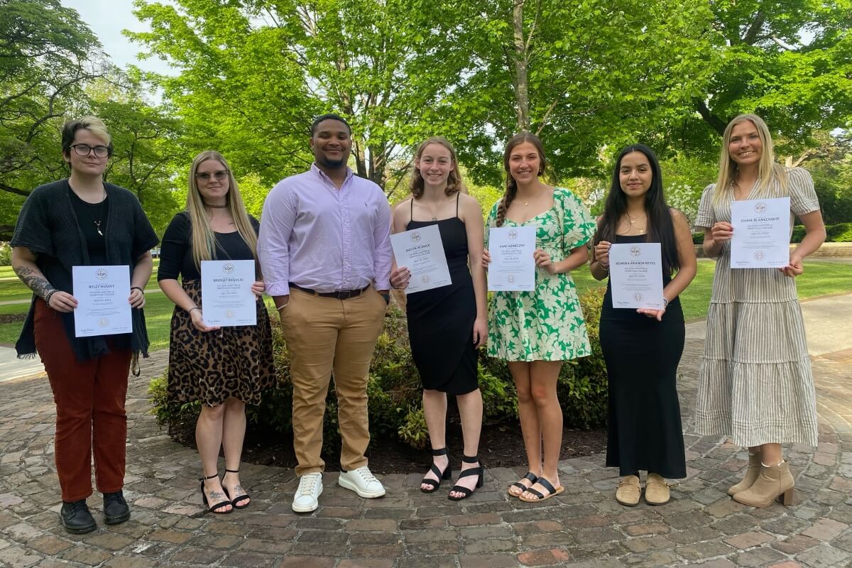 Photo of new Kappa Delta Pi members