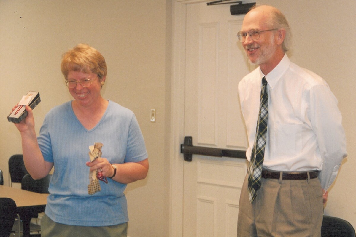 Photo of Pam Bunde at her 2003 retirement ceremony from Maryville College