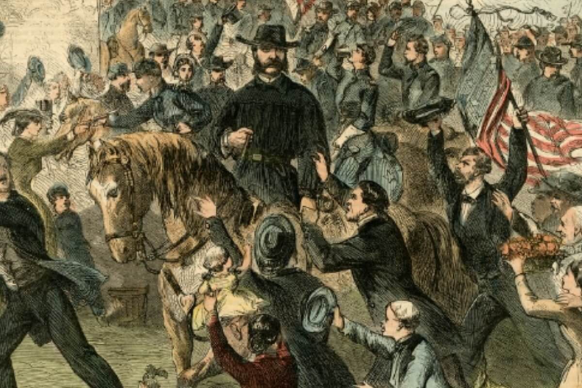 Photo of a Civil War painting to promote Dr. Aaron Astor's Civil War symposium