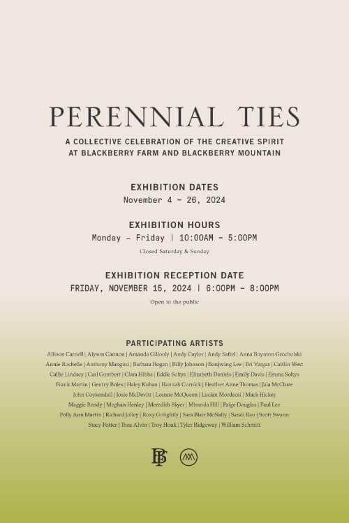 Poster for Blackberry art exhibit at the Clayton Center