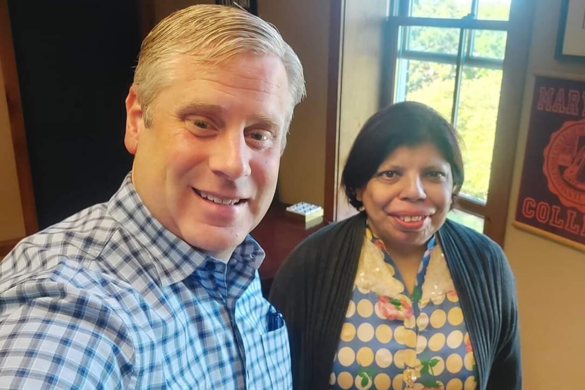 Photo of Dr. Bryan Coker and Ayesha Dastgir '94