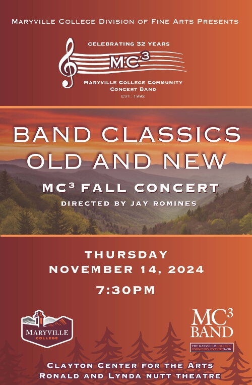 MC3 Band concert poster for Nov. 14, 2024, performance