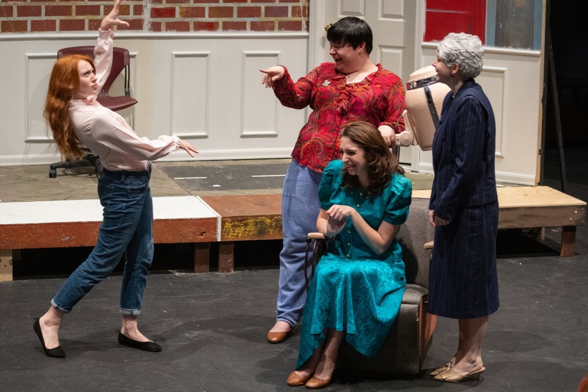 Photo of the cast of the Maryville College Theatre production of "Steel Magnolias"
