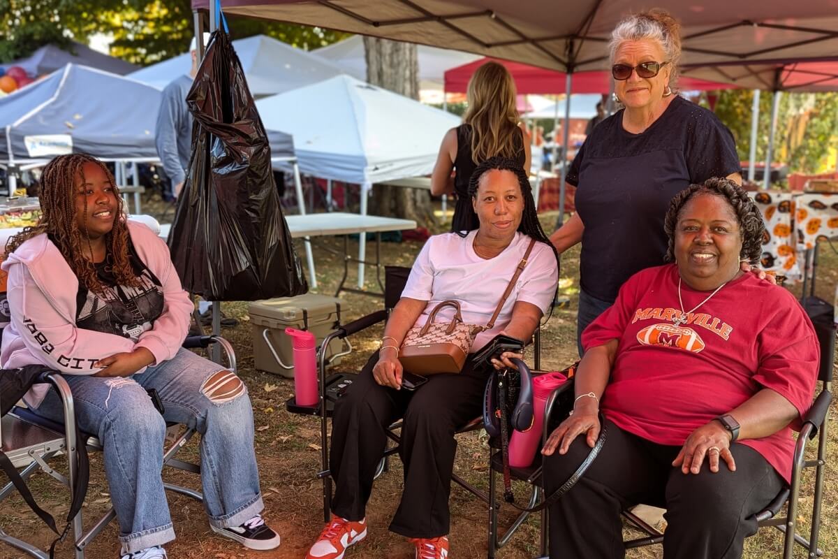 Photo of tailgaters at Maryville College during Homecoming 2024