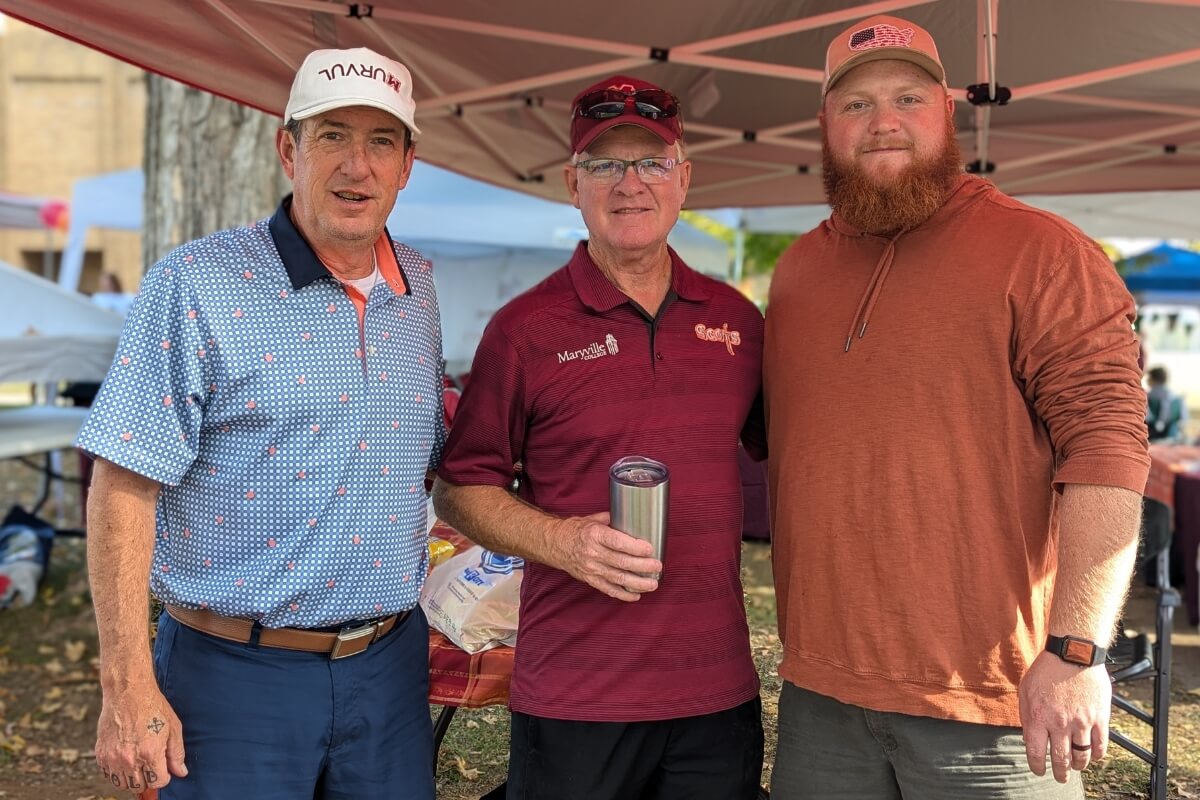 Photo of Logan Winders and John Morgan