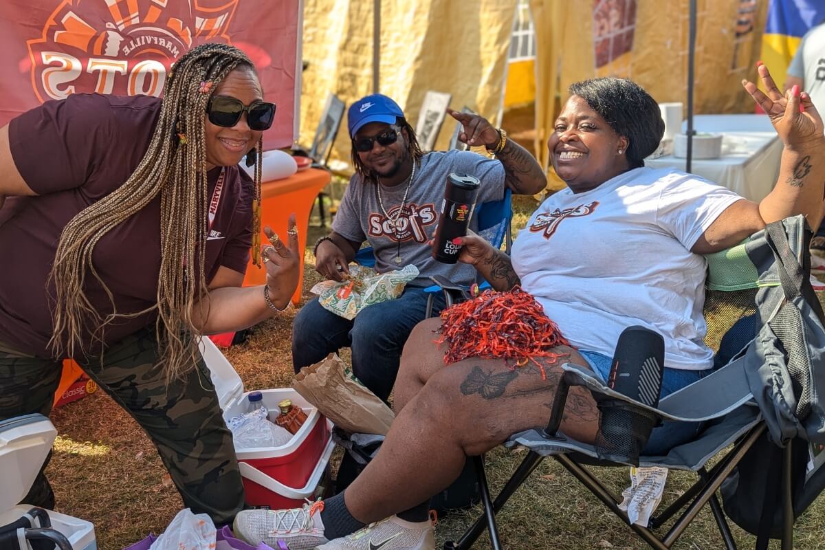 Photo of Tameika Hampton and a friend