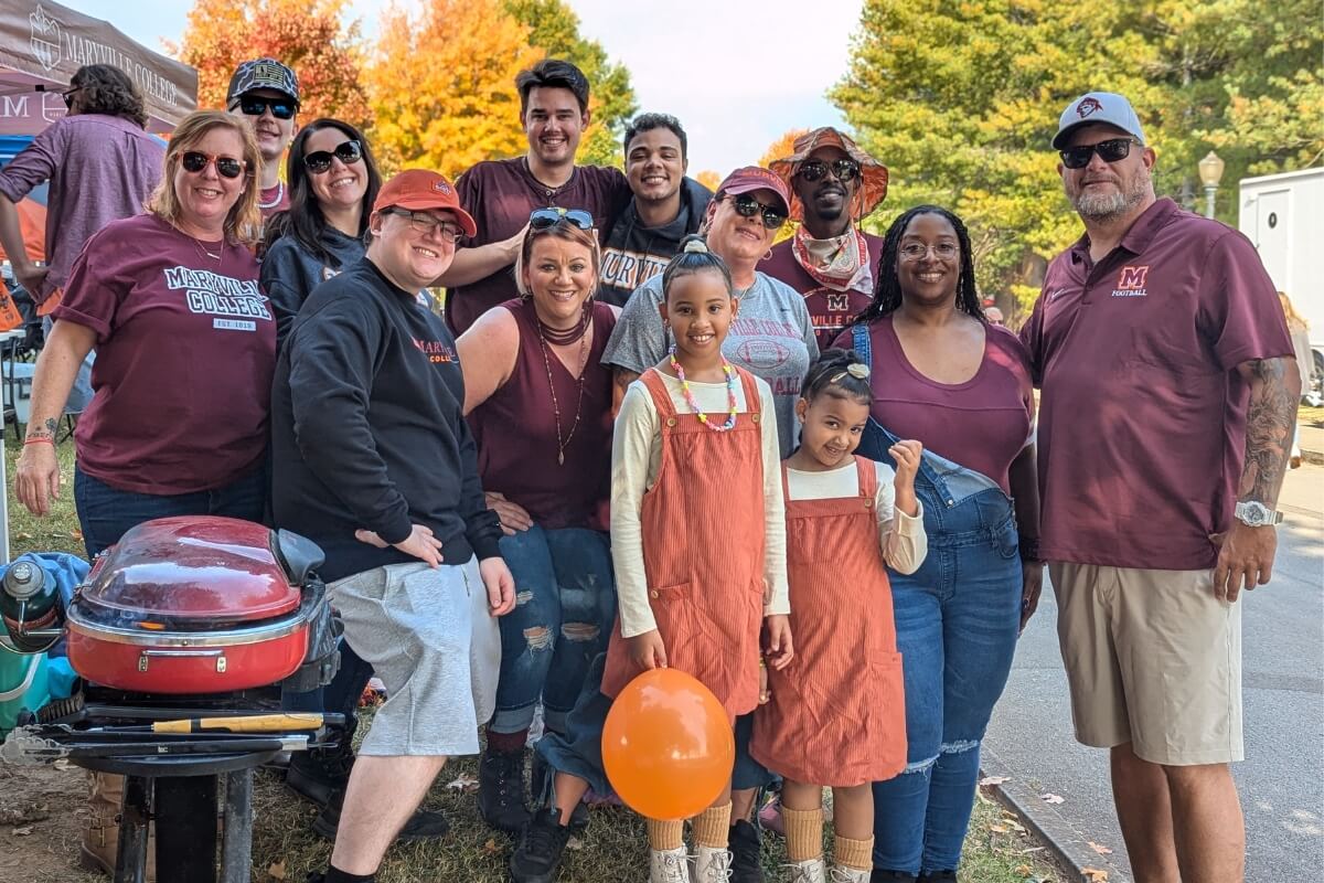 Photo of the family of Ashton Rice '26.