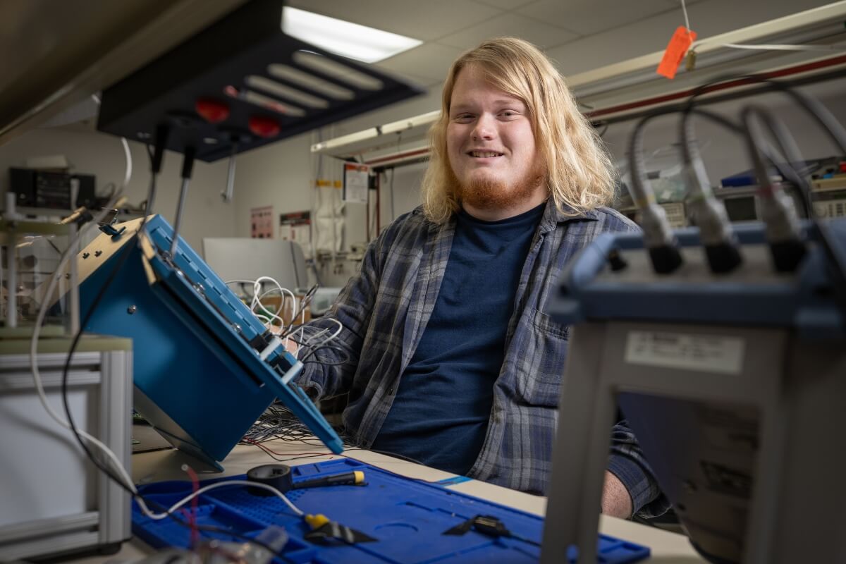 Photo of Matthew Hurst '26 smiling at the camera