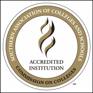Logo of SACSCOC, which recently reaffirmed Maryville College accreditation