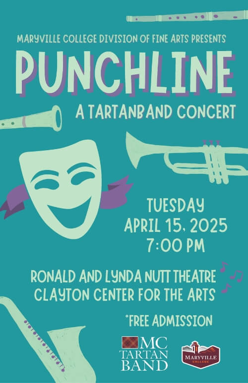 Poster for the April 15 MC Tartanband concert