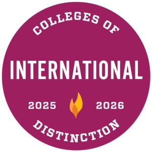 Logo for International College of Distinction, one of the areas for which Maryville College was recognized