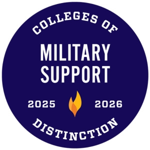 Logo for Military Support College of Distinction, one of the areas for which Maryville College was recognized