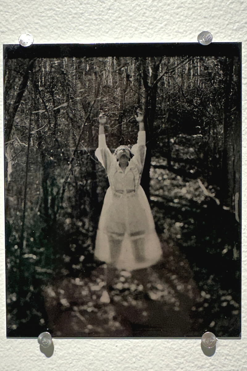 Photo of a tintype that's part of the current Maryville College art exhibit by Professor Sarah Bernstein