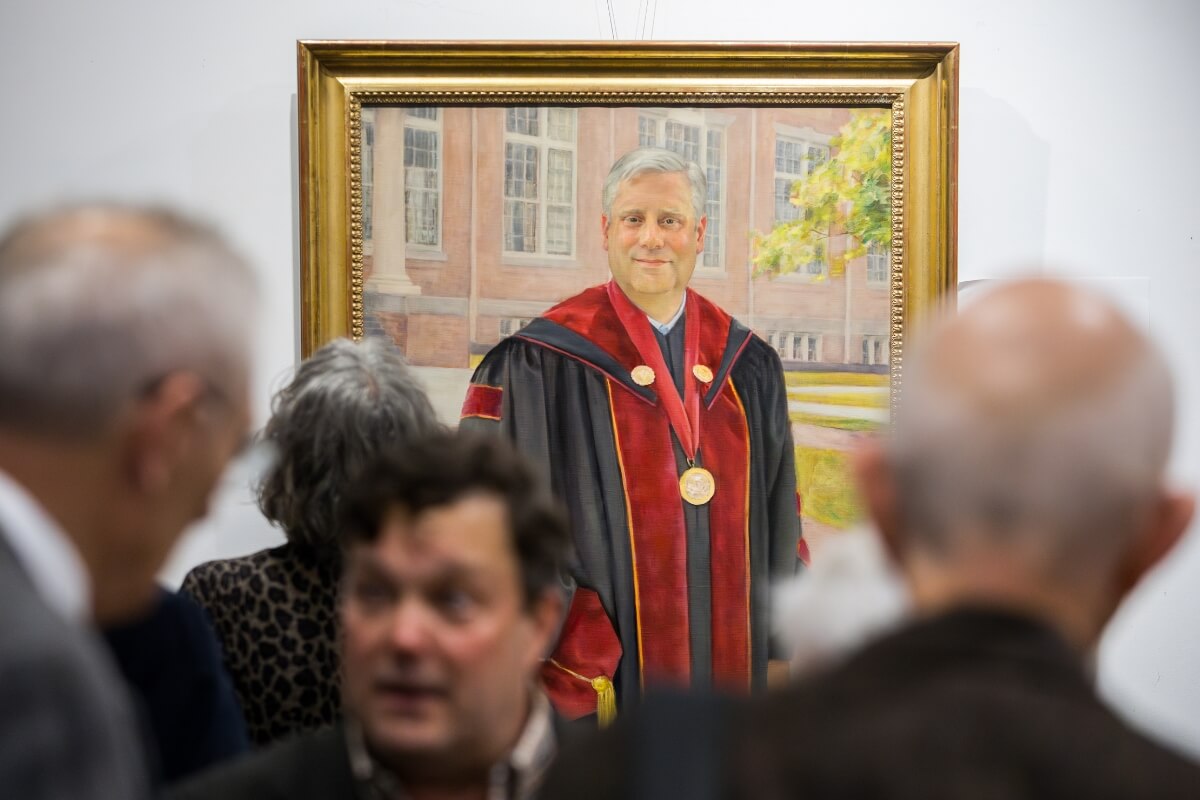 Photo of President Bryan Coker's official Maryville College presidential portrait