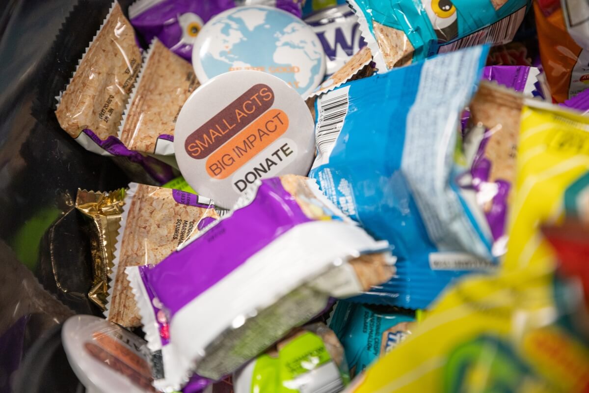 Photo of the contents of a hygiene kit