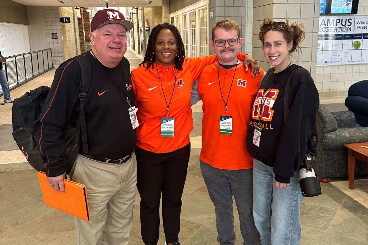 Photo of John Painter and his Maryville College coworkers
