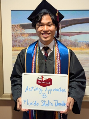 Photo of Andrew Hastings, one of the impressive graduates from the Maryville College Class of 2025