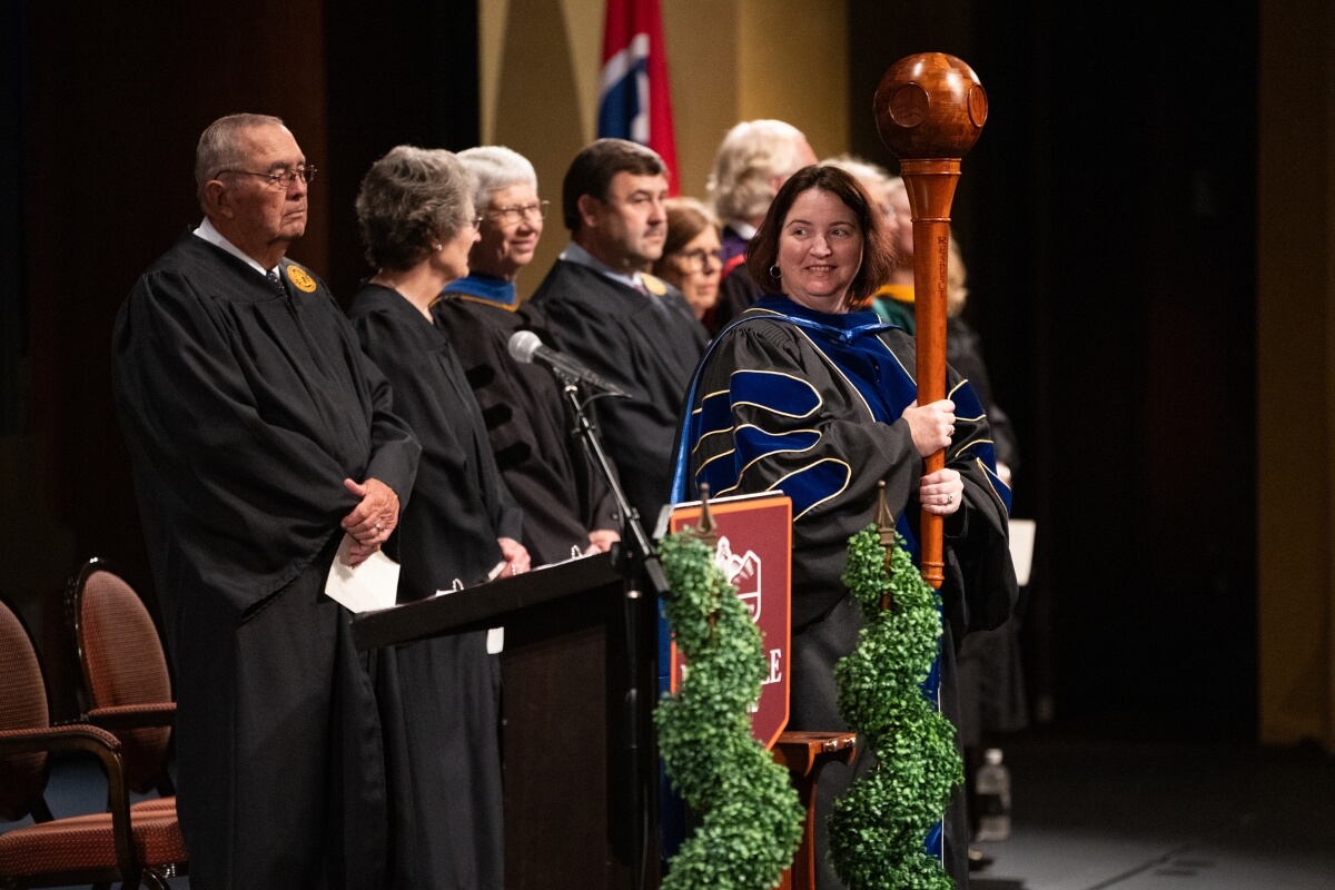 Photo of the processional at Maryville College Baccalaureate 2025