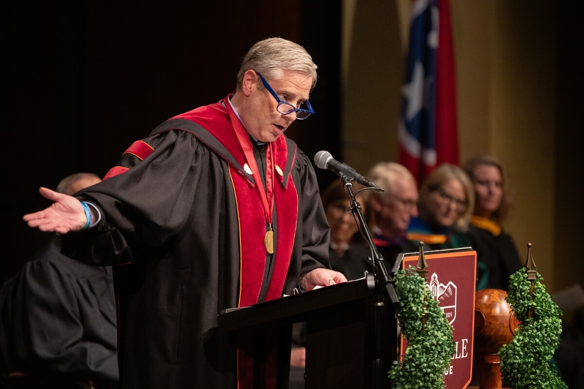 Photo of Maryville College President Dr. Bryan F. Coker
